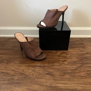Donald J. Pliner Brown Textured Heels